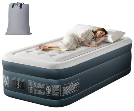 LEADZM Luftbett 1 Person Selbstaufblasend 190x99x45 cm Grau