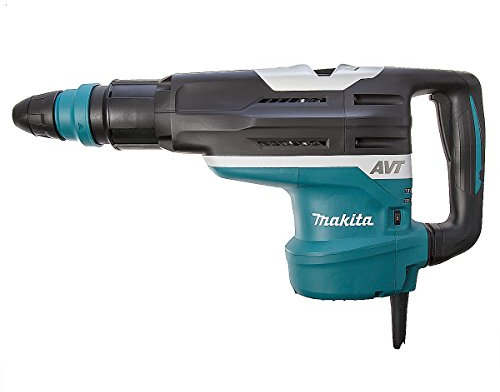 Makita HR5212C 240 V AVT Rotary Demolition Hammer in a Carry Case ,Black/Blue