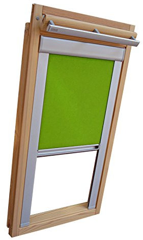 Easy-Shadow Hochwertiges Verdunkelungsrollo Rollo mit Seitenschienen für Velux DKL/DKU-EP GGU,GPU,GHU,GTU U08 Limone // Maßanfertigung