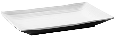 LACOR - 63165 - Fuente Fuji Rectangular De Melamina 29x18x3 cm - Blanco