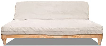Futon Online Sofá Cama Zúrich, Natural, Funda cruda, 200 x 140 cm.