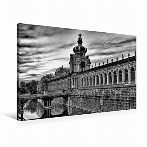 Premium Textil-Leinwand 90 x 60 cm Quer-Format Dresdner Zwinger | Wandbild, HD-Bild auf Keilrahmen, Fertigbild auf hochwertigem Vlies, Leinwanddruck von Dirk Meutzner