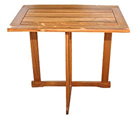 SAM Balkontisch Alessio, 73x60 cm, Akazienholz geölt, Wandtisch massiv, Braun