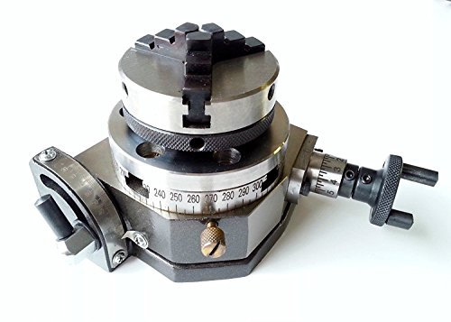 OMEX Table rotative inclinable 75 mm avec mandrin de tour 65 mm pour fraiseuse