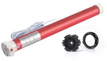 Rollerhouse Kit de moteur tubulaire pour store enrouleur électrique 12 V à monter soi-même, moteurs 12 V CC à 2 fils ES2512 pour store enrouleur électrique de camping-car, tuyau de 3,8 cm
