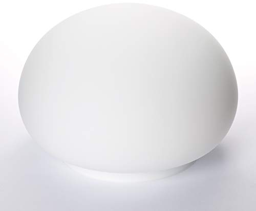 Pantalla para lámpara de cristal opalado mate en muchos tamaños, incluye borde de agarre, Ø 270mm