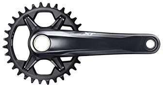 Shimano DEORE XT FC-M8100-1 12-Fach ohne Kettenblatt Kurbelgarnitur, Black, 175 mm