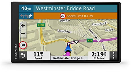 Garmin [renewed] DriveSmart 55 MT-S EU – Navigationsgerät mit 5,5“ (14 cm) Farbdisplay, vorinstallierten 3D-Karten für Europa (46 Länder), Sprachsteuerung & Fahrerassistenz [Generalüberholt]