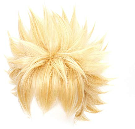 OSIAS Anime Cosplay peruk, halloweenperuk, med gratis perukstativ (Bakugou Katsuki)