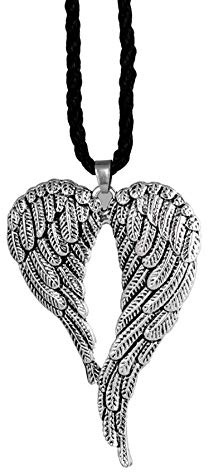 Auto Spiegel Auto-Anhänger-Geschenke Glückliche Engels-Flügel-Spiegel-Dekoration Auto Ornament Automobile Interior Autozubehör Hanging Styling-Silber Auto Dekoration (Color : Silver)