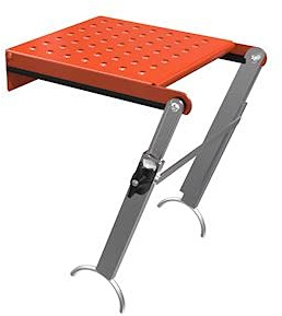 Little Giant Verstellbare Werkbank aus lackiertem Metall, Rot, Silber