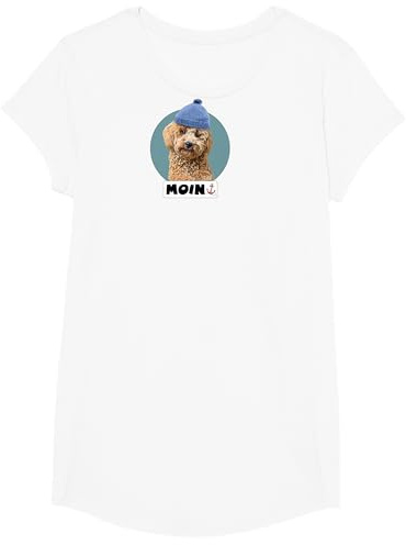 Moin Spruch Motiv Pudel-mütze Design Norden Norddeutsch-land T-Shirt