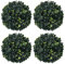 vidaXL 4X Bolas de Boj Artificial Adorno Floral Planta Decoración Macetas Jardineras Colgarlas con Cadena Jardín Patio Interior Exterior 12 cm