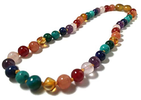 Baltic Essentials 14 Polished Honey Rainbow Necklace (14)
