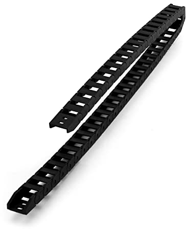 QWORK® Chaîne porte Câbles, Chaîne de Trainage Pour l'Imprimante 3D, Machines Outils à Commande Numérique,10 mm x 20 mm, Longueur 1 m