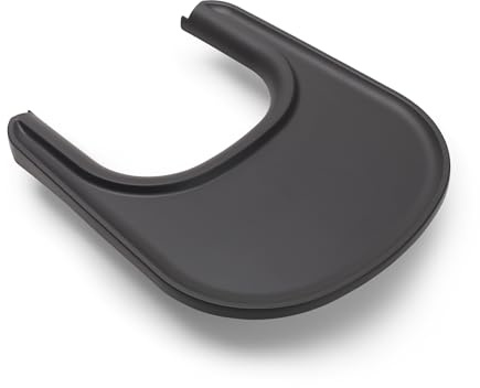 Bugaboo Giraffe Tray for the Bugaboo Giraffe High Chair Baby Set, Easy to Clean and Hygienic, Dishwasher Proof, Snaps On and Off with 1 Click, Made from Certified bio Based Plastics, Grey
