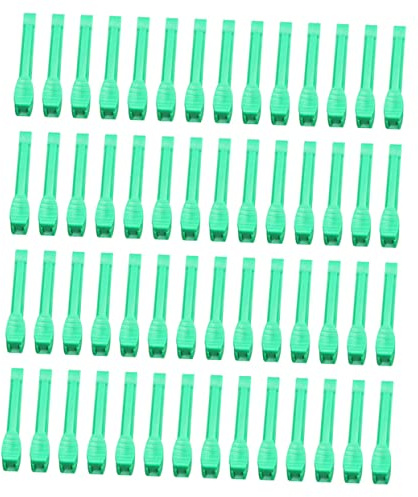 Ipetboom Lot De 100 Pinces Jetables Pour Cordon Ombilical De Porcs Et Animaux, Clips Dentelés Antidérapants, Fournitures De Mise Bas Adaptées à La Sécurité Des -nés