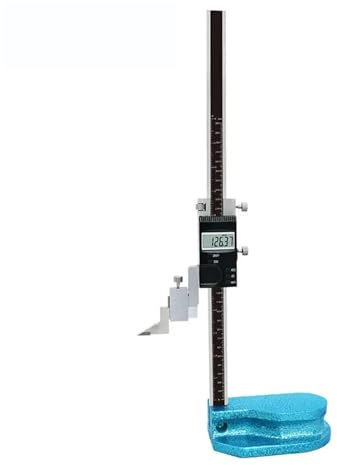 FUNTLY Digitales Höhenmessgerät 0-300mm/0,01 12 Zoll Hohe Genauigkeit Edelstahl Digital Nonius Höhenlineal Gauge Digitale Hohe Gauge mit einzelnen Strahl