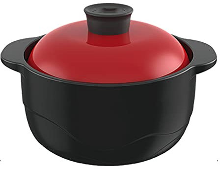 PTATT Porcelain Covered Round Casserole Dish,Lasagna Pan With Lid for Dinner,Kitchen,3.5L Round Baking Dishes for Oven With Lids,Suitable for 3-6 People black