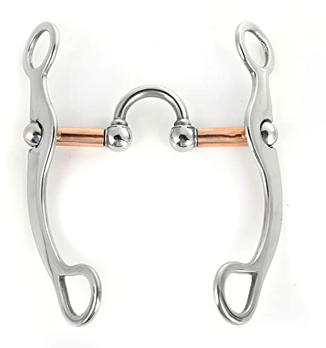 Pferdemaulgebiss, Professionelles Korrekturgebiss für Pferde, 5 Zoll Westerntrense, Edelstahl-Rollengebiss