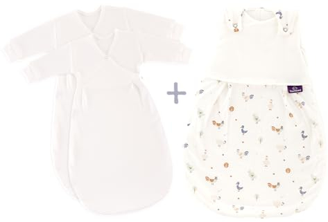 Träumeland Babyschlafsack LIEBMICH 3tlg. Set, Kikeriki, Größe 56/62