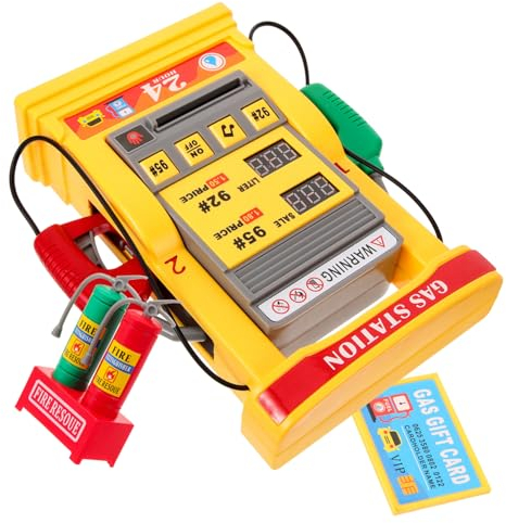 Vaguelly Modell Tankstelle DIY Zusammenbauspielzeug Für Junge Mädchen Simulation Szene Requisiten Tankstellenspielzeug Sandtischdekor Material Feine Schneidtechnologie