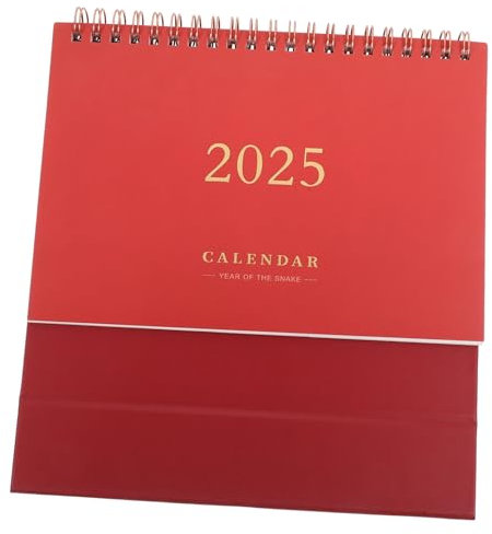 SEWACC Englischer Tischkalender Für 2025 Monatsplaner Goldfolie Moderne Bürodekoration Schreibtisch-organizer
