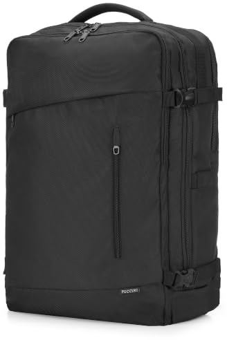 PUCCINI Easy Pack Handgepäck Rucksack für Ryanair Reiserucksack Unter Sitzplatz Kabinentasche Flugzeug Reisetasche für Herren und Damen Multifunktionsrucksack