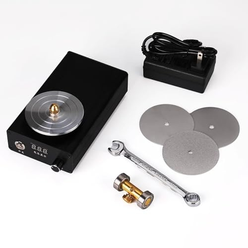 Electric Knife Sharpener, Carving Tool Grinding/Polisher Machine, with 3 Diamond Grinding Wheels 320/800/2000 Grit, for Engraving Cutter, CNC Tool, Crafts