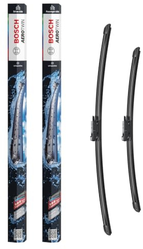Bosch Aerotwin Aerotwin eA 929 S Front-Scheibenwischer - Set mit 2 Ersatz-Scheibenwischern und vormontiertem Multi-Clip-Adapter - 2 Wischblätter, 600 mm und 475 mm - in platzsparender Verpackung