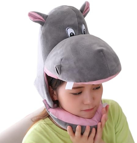Sombrero de hipopótamo de felpa - Gorra de disfraz de hipopótamo ajustable suave de 30x35 cm, accesorios divertidos para fotos de cosplay Accesorio de disfraz de animal | Halloween Navidad Fiestas tem