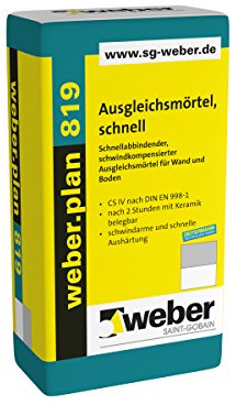 weber.plan 819, 25kg - Ausgleichsmörtel, schnell