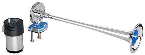 Hochsee Bootsfanfare Signalhorn Nebelhorn tiefer Ton 310 Hz 12 Volt verchromt