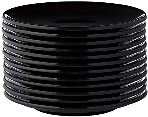 García de Pou Piatto Ø 15.3 cm Nero MELAMINICA - 12 Unità