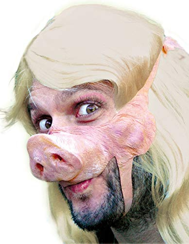 Maskworld Schweine Maske aus Latex - Tiermaske Hello Piggy - ideal für Halloween, Karneval & Motto-Party
