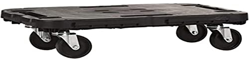Art Plast Dolly Carrello Pianale con Ruote 48x29xh12.5cm Portata 300kg Multiuso Nero