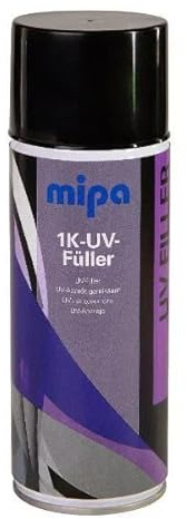 Mipa 1K UV Filler Spray Primer (400ml) – schnell trocknende Farbe für Kunststoffe und Metall
