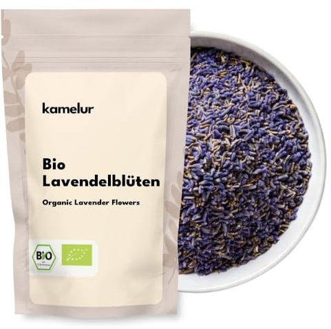 Kamelur Bio Lavendel - 125g - Getrocknete Lavendelblüten aus kontrolliert biologischem Anbau – Vielseitig verwendbar für Küche, Backen, Tee & Dekoration