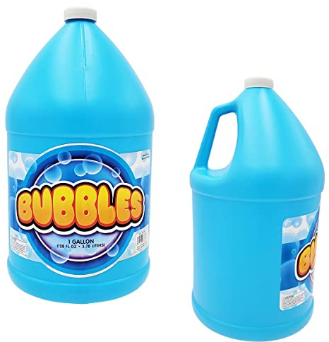 The Dreidel Company Concentrated Bubble Solution Refill for Bubbles Toys, One Gallon, Non-Toxic, Large Concentrated Liquid for Bubble Machine, Bubble Guns, Wands, Bubble Lawn Mower - 128oz