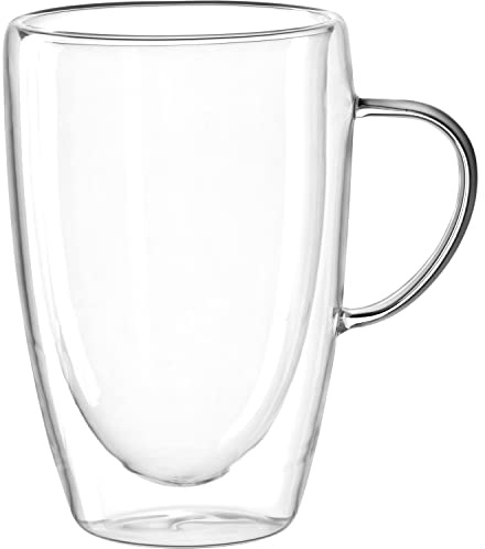 LEONARDO HOME Doppelwandtasse DUO 4er-Set 400 ml, 053063, Glas, 400 milliliters