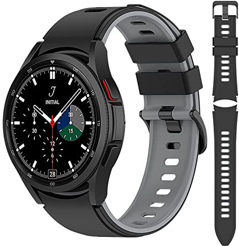 Ersatz Silikon Armbnder Kompatibel mit Samsung Galaxy Watch 4 40/44mm und Samsung Galaxy Watch 5 40/44mm, 20mm Uhrenarmband fr Herren und Damen