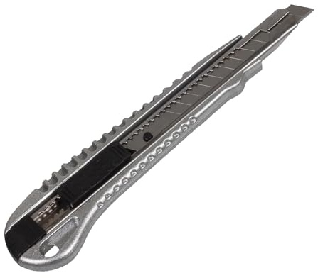 Julido Cuttermesser, 96 Stück, Teppichmesser für Profis, mit 9 mm Abbrechklinge, Arbeitsmesser aus Aluminium Druckguss, Mehrzweckmesser für Teppich, Karton, Basteln, leicht und präzise