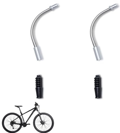 V Brake Noodles, V Bike Brake Noodles 2 Sets Bicycle Cable Guide Pipe V Brakes Bike Repair Parts Cycling Brake Pipes Rubber Hoses for Road Mountain Bicycle Accessories