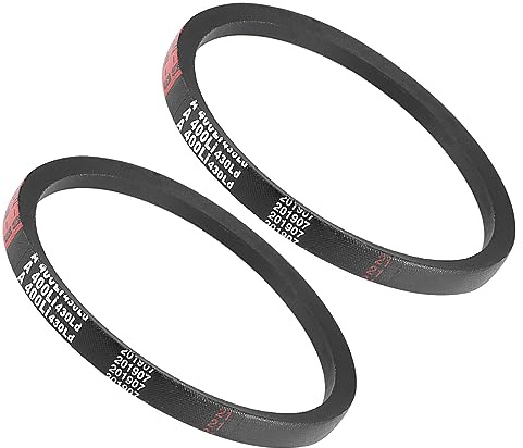 Kozelo 2pcs A-400Li/A16 Drive V-Belt - [13mm Width x 8mm Height] A-Section Rubber Drive Belt Wrapped for Transmission Use, 400mm Inside Circumference