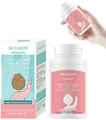 Wandreparatur Rollbürste,Wandreparaturpaste,Wandfarbe Ausbessern Weiß,Fertig Spachtelmasse Weiß,Wandreparatur Creme,Effektiv Ausbessern von Bohrlöchern und Füllen von Rissen,Löchern,Graffiti,100G