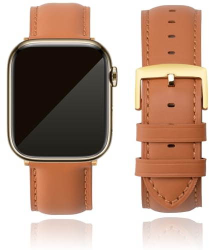 CORROPELLE Uhrenarmbänder Kompatibel mit Apple Watch Leder Armband 49mm 46mm 45mm 44mm 42mm 41mm 40mm 38mm, Hochwertig Leder Ersatz Armband für iWatch Serie 11 10 9 8 7 6 5 4 3 2 1 SE1/2/3 Ultra1/2/3