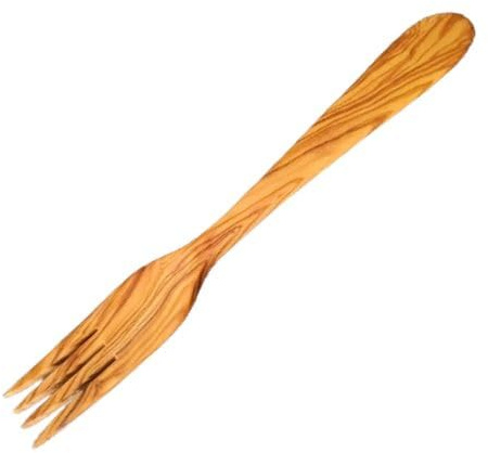 OFERTA!! TENEDOR CURBADO DE MADERA DE OLIVO 28Cm. ARTESANOS DE ESPAÑA. Producto locales. ENVÍO GRATIS