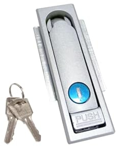 Elektrisches Kastenschloss aus Zinklegierung, elektrisches Schrankschloss, mechanisches Flugzeugschloss, universelles Schrankschloss, 1 Stück(Silver-1pcs-Zinc)