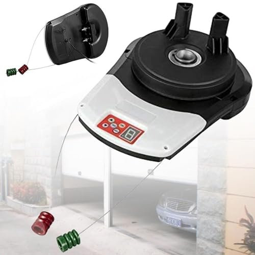 LSBHPPD Electric Garage Door Opener Motor with 2 Remotes, Roller Door Motor for Roll up Door, Built-In Motor Automatic Roll up Door Opener Kit for Garage, Warehouse, Store, Barn, And Farm