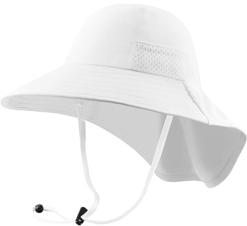 DRESHOW Sombrero de Sol Bebé Niños Children Breathable Bucket Hats UPF 50+ Ajustable Protección Solar Bucket Sombreros Gorra para Niños Niños Niñas